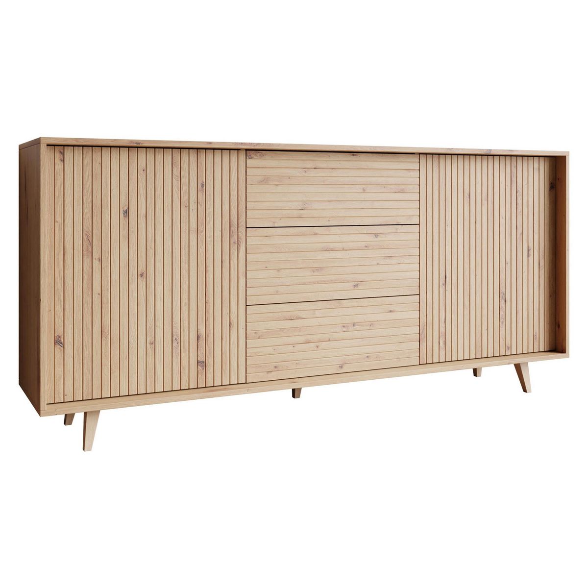 BEST MOBILIER Diego - buffet - effet bois - 180 cm