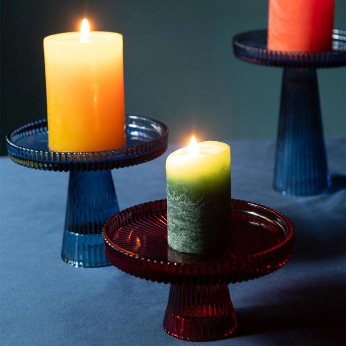 Paris Prix Lot de 3 Présentoirs à Gâteaux  Nelly  17cm Rouge