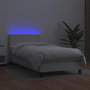Voir la diapositive 4 : VIDAXL Sommier a lattes de lit avec matelas et LED Blanc 80x200cm
