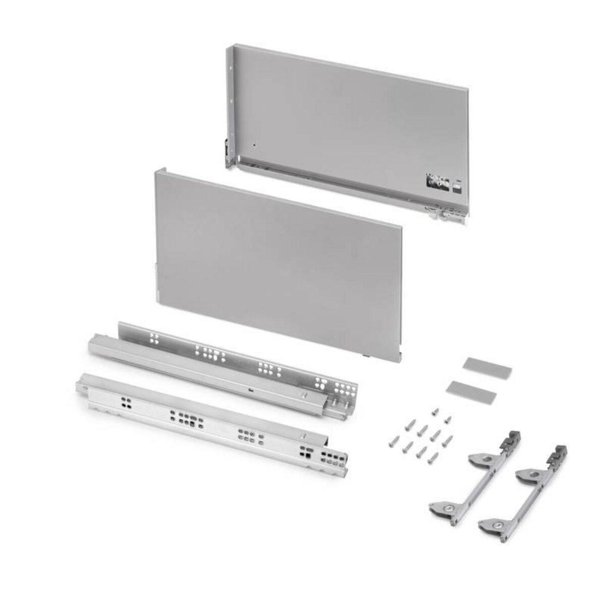 EMUCA SRL Tiroir extérieur Vertex 3D - 60 kg - 242 mm x 450mm - Peint en aluminium - Acier