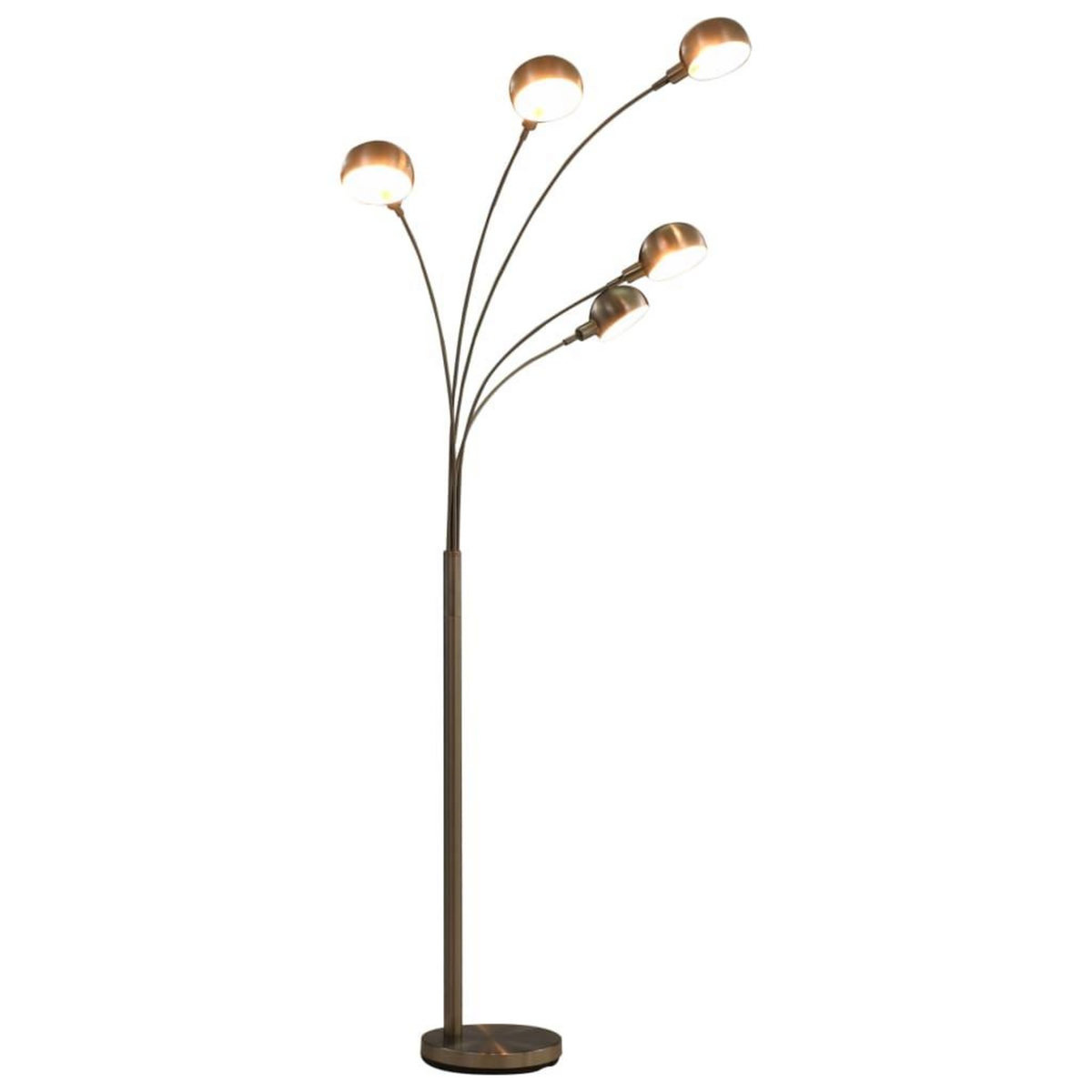VIDAXL Lampadaire 200 cm 5 x E14 Argente