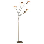 VIDAXL Lampadaire 200 cm 5 x E14 Argente