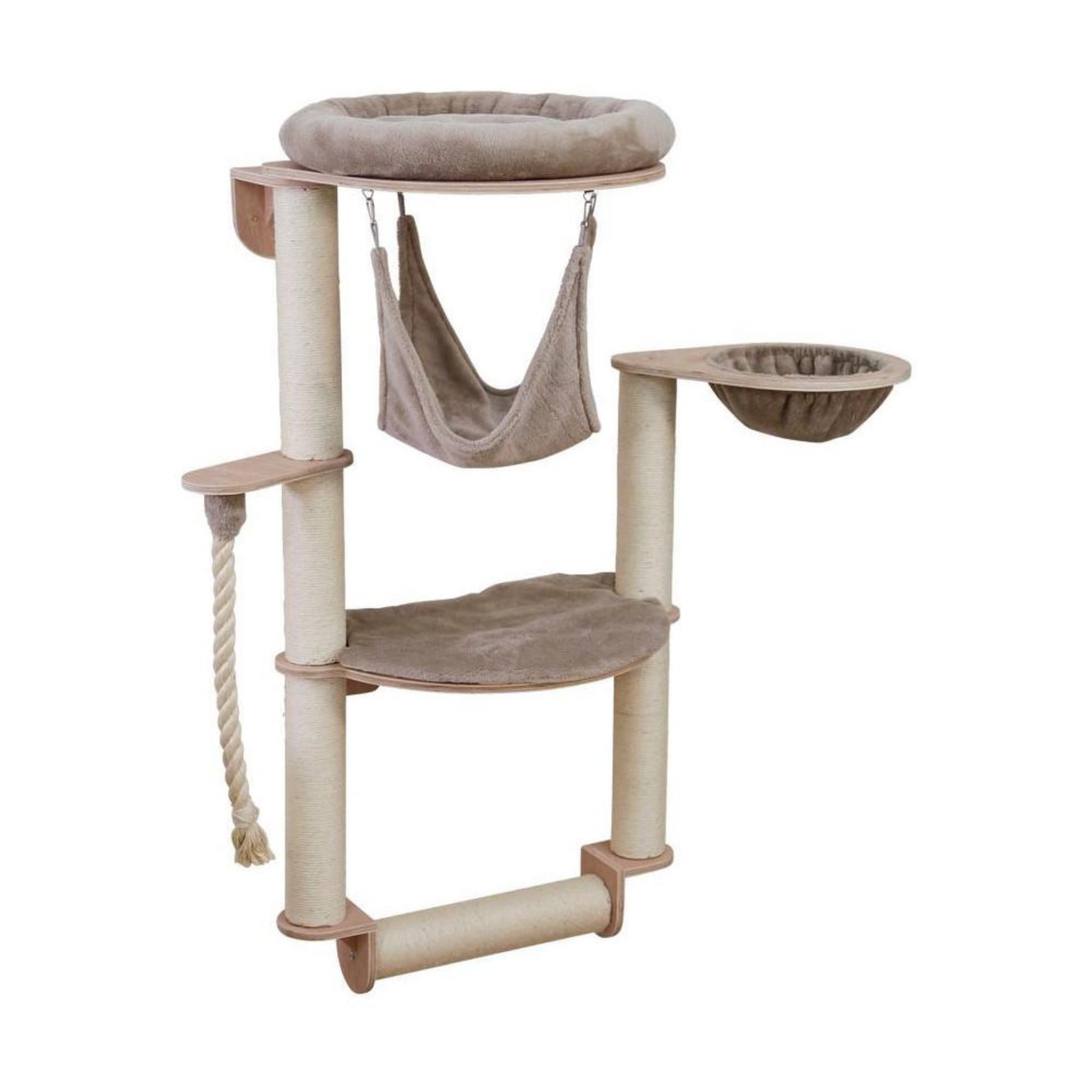 Voir la diapositive 3 : KERBL Arbre a chat mural - H. 138 cm - Dolomit Grappa Pro - KERBL - Taupe