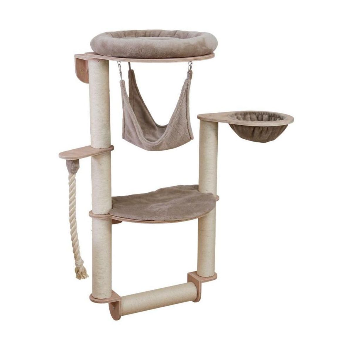 KERBL Arbre a chat mural - H. 138 cm - Dolomit Grappa Pro - KERBL - Taupe