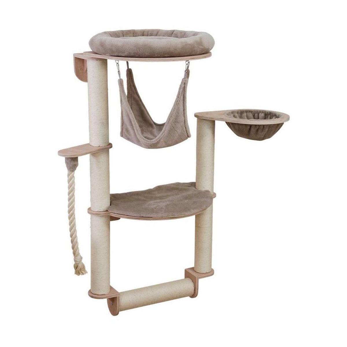 KERBL Arbre a chat mural - H. 138 cm - Dolomit Grappa Pro - KERBL - Taupe