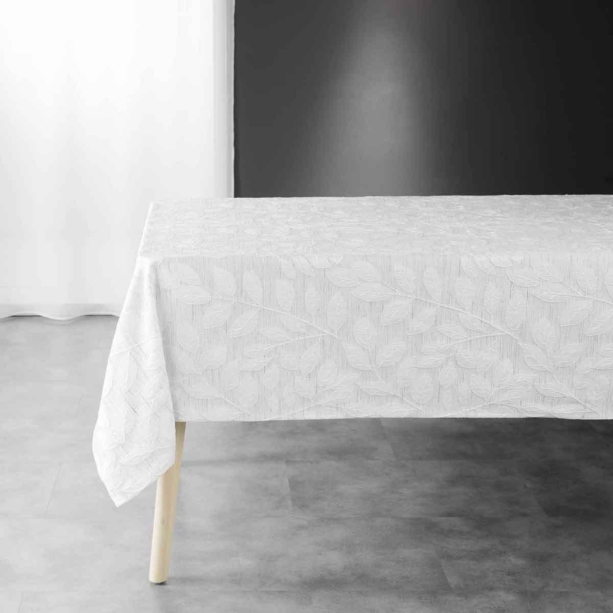 Douceur d'Intérieur Nappe jacquard déco  gipsy  140x240cm gris