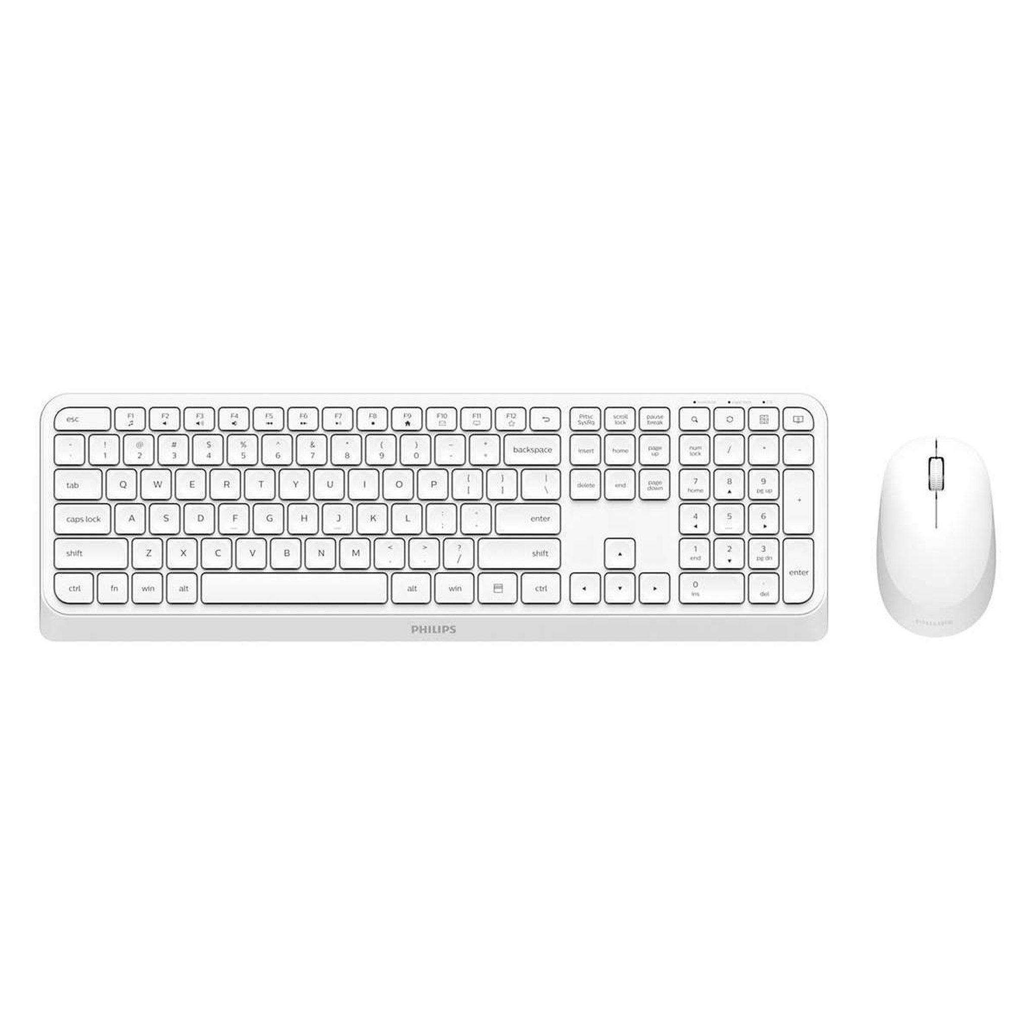 Philips Philips 3000 series SPT6307W/34 clavier Souris incluse Universel RF sans fil QWERTY Anglais Blanc