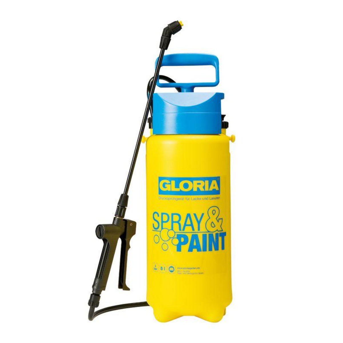 CENTRALE BRICO Pulvérisateur à pression Spray&Paint pour lasures et huiles - 5L
