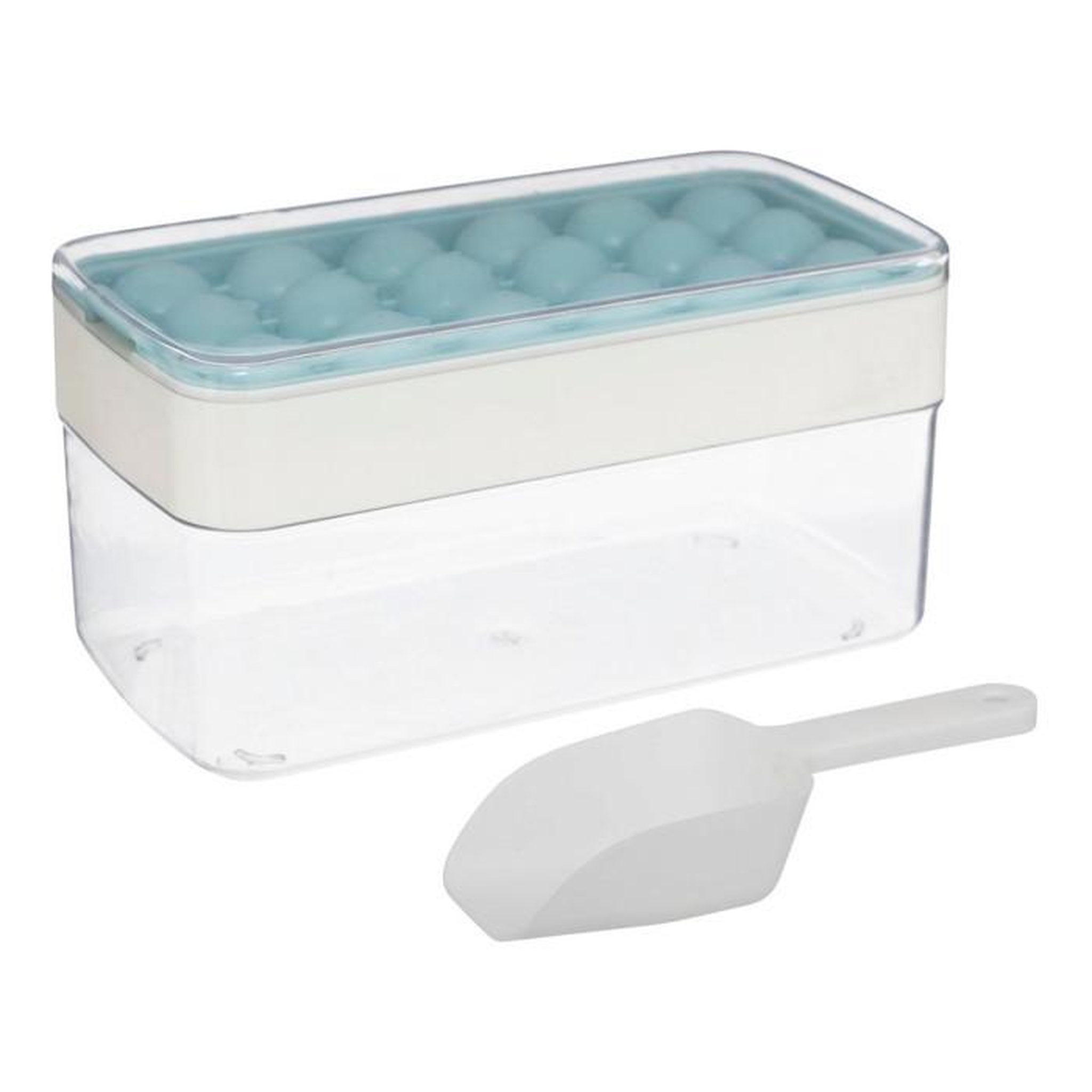 FIVE Bac à Glaçons Avec Pelle  18 Cavités  22cm Bleu Artic
