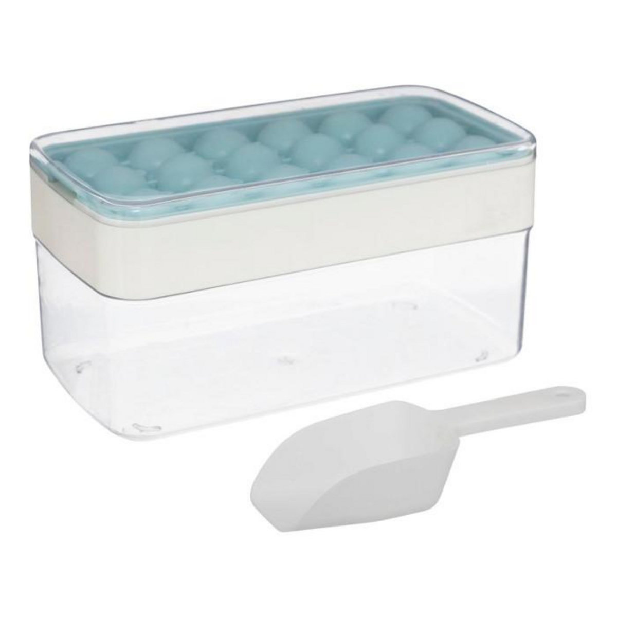 FIVE Bac à Glaçons Avec Pelle  18 Cavités  22cm Bleu Artic