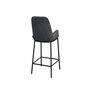 Voir la diapositive 6 : LISA DESIGN Salinas - lot de 2 chaises de bar - en velours côtelé - gris anthracite - h65 cm