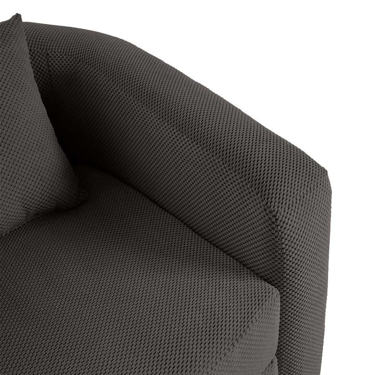 BEST MOBILIER Nuvia - canapé convertible déplimousse 1 place en velours texturé