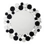 Voir la diapositive 1 : Paris Prix Miroir Mural Design  Bubble  80cm Argent & Noir