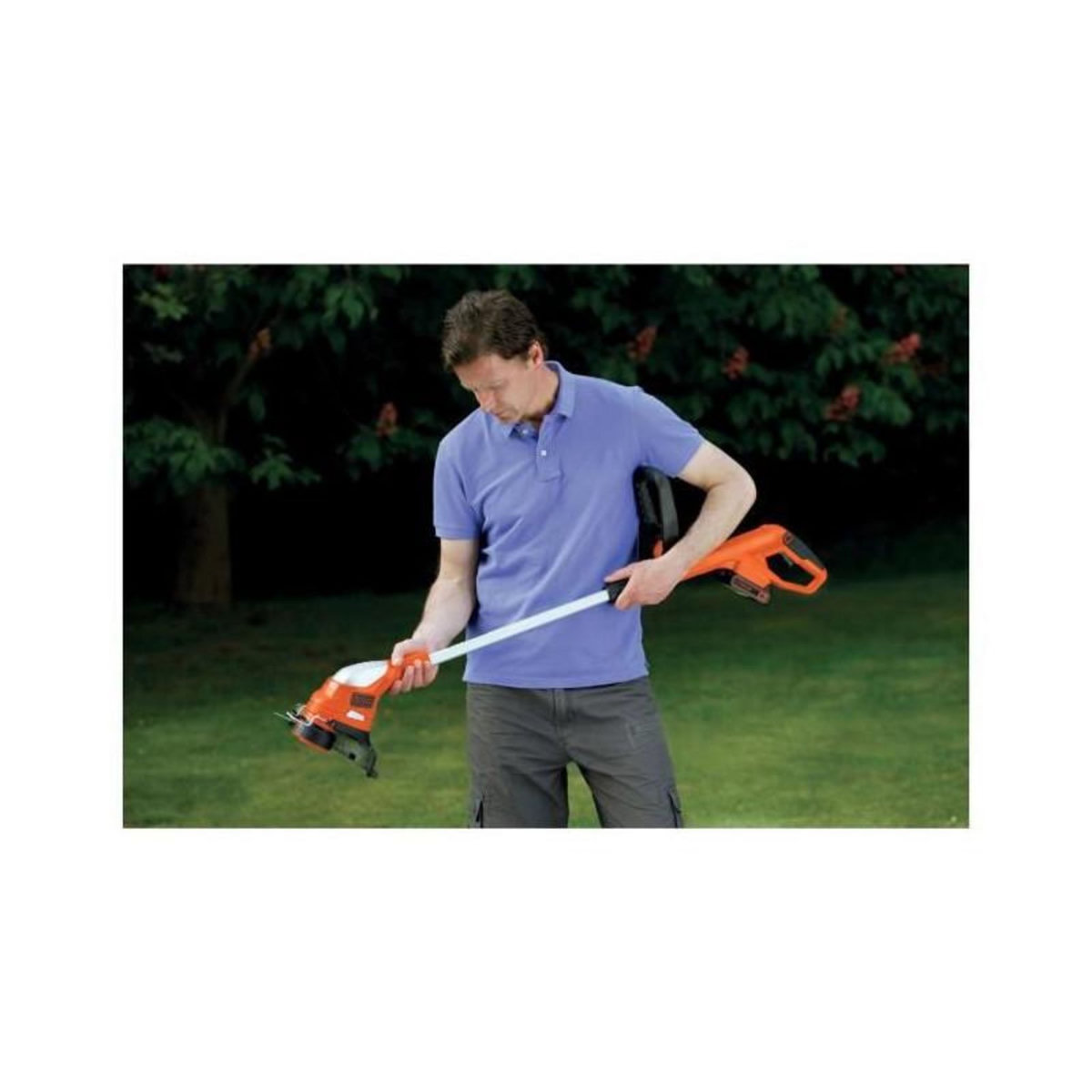 Black et Decker BLACK+DECKER Coupe-Bordure 23 cm 18 V 2 Ah - GLC1823L20-QW - Tete Pivotante 180°