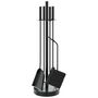 Voir la diapositive 2 : VIDAXL Set d'outils de cheminee 5 pcs 18x66 cm acier