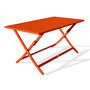 Voir la diapositive 1 : Paris Prix Table de Jardin Pliante  Marius  140cm Orange