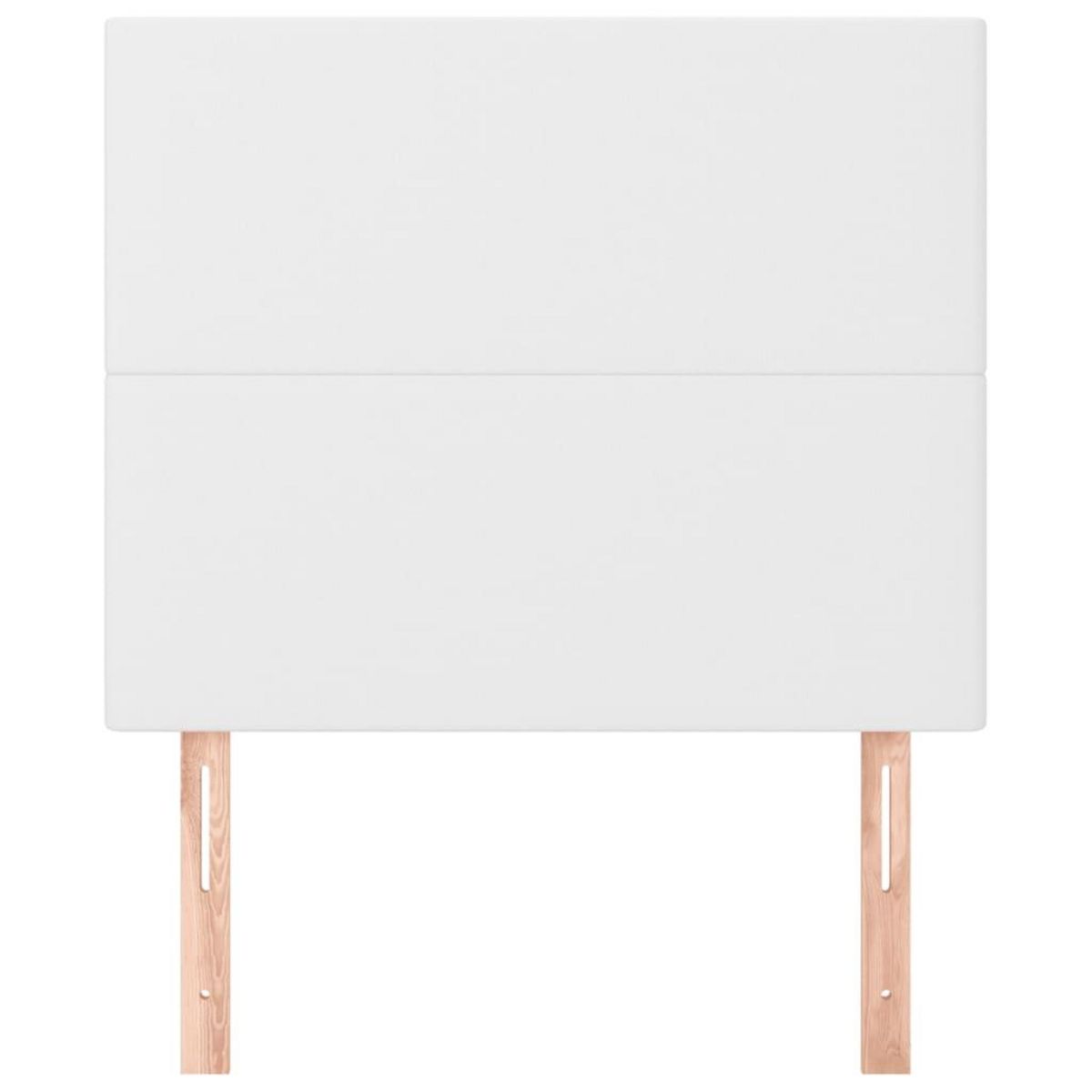 VIDAXL Tetes de lit 2 pcs Blanc 100x5x78/88 cm Similicuir