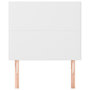 Voir la diapositive 3 : VIDAXL Tetes de lit 2 pcs Blanc 100x5x78/88 cm Similicuir