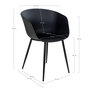Voir la diapositive 5 : HOUSE NORDIC 2 fauteuils de jardin noir RODA
