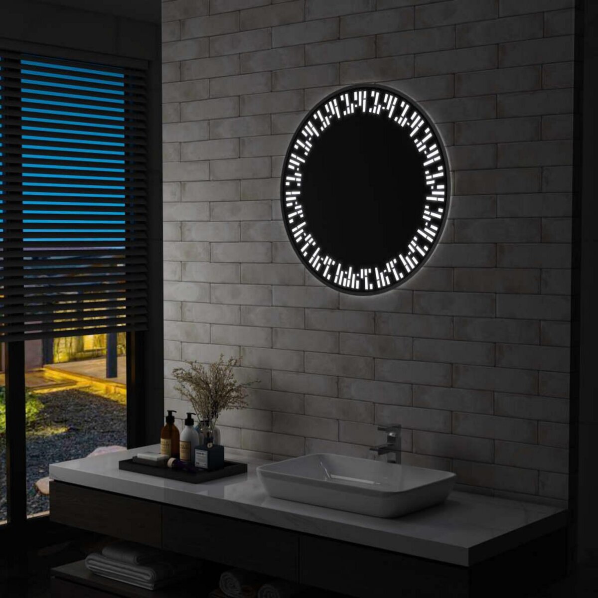 VIDAXL Miroir a LED pour salle de bain 70 cm