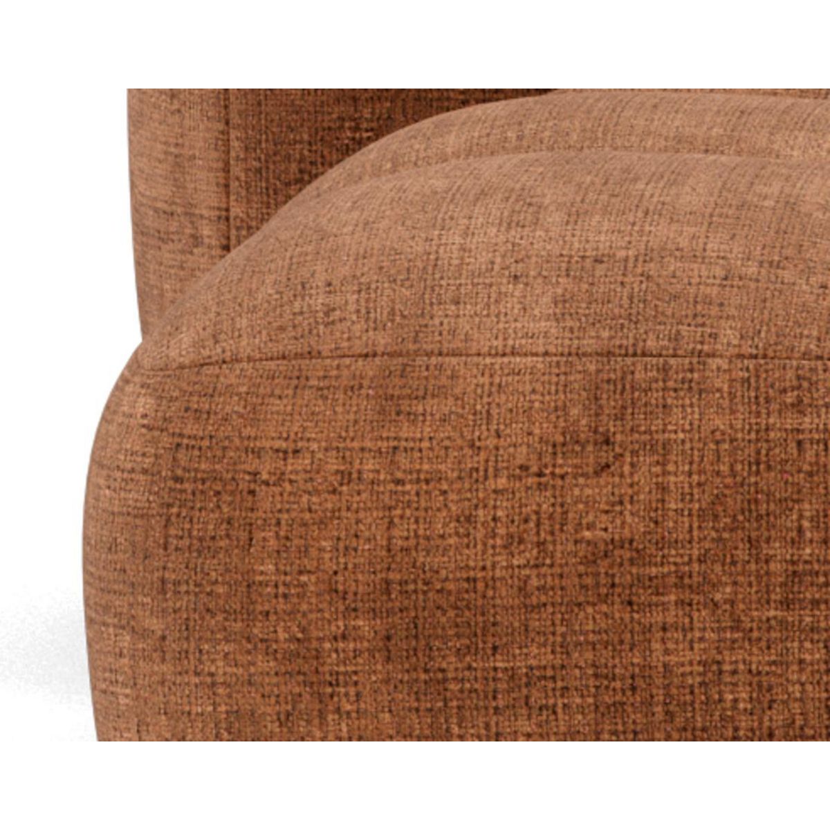 LISA DESIGN Grace - canapé modulable d'angle réversible 4 places en velours texturé