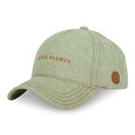 SERGE BLANCO Casquette Baseball homme chambray effet denim Jean. Coloris disponibles : Vert