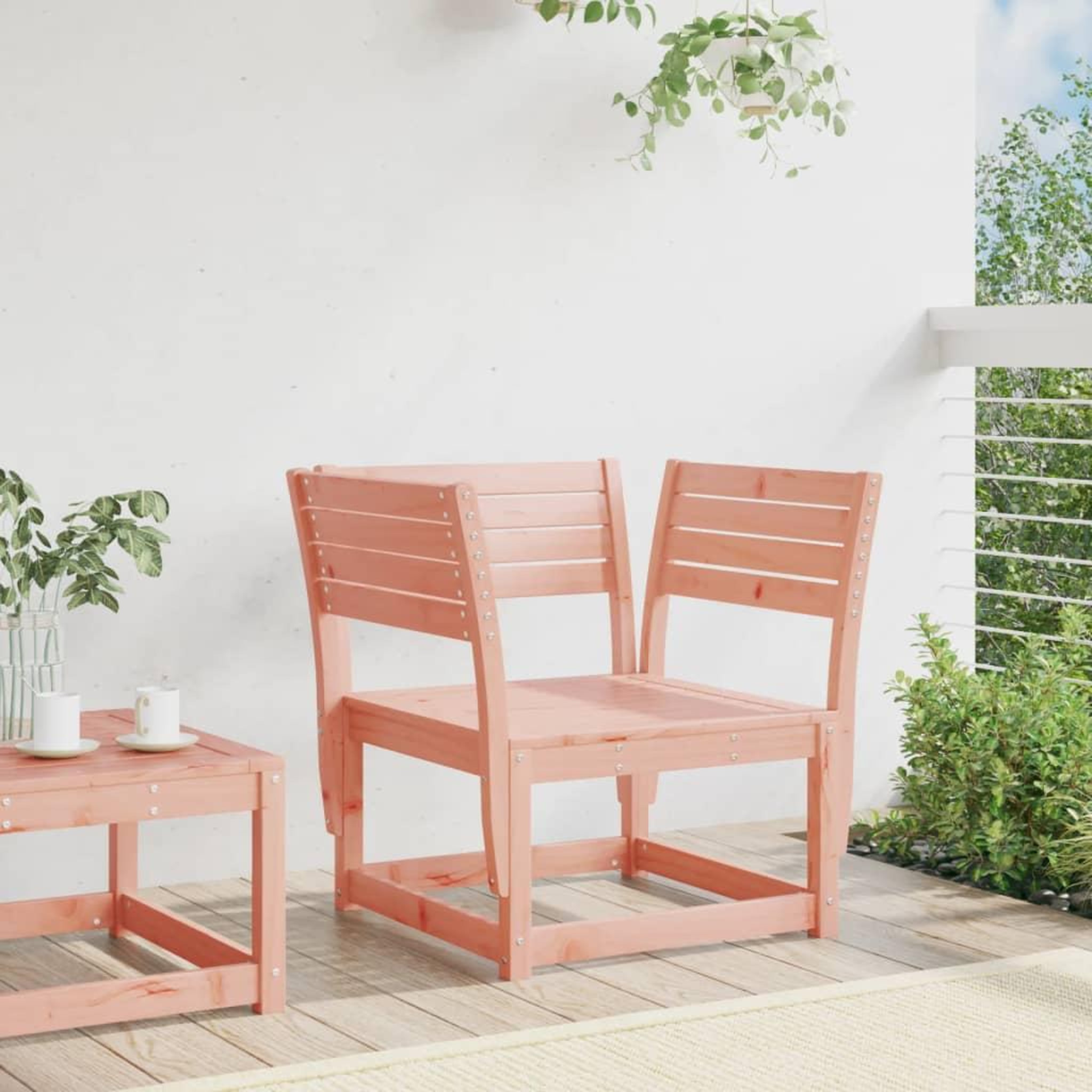 Voir la diapositive 3 : VIDAXL Chaise de jardin bois massif douglas