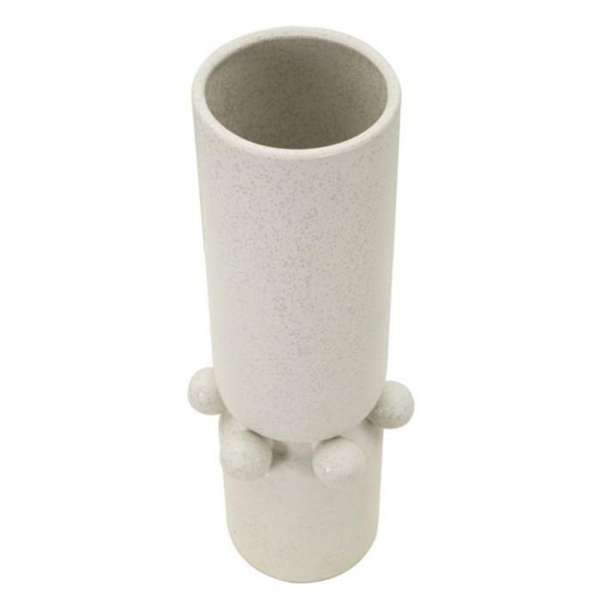 Paris Prix Vase Cylindrique en Céramique  Bubbles  41cm Crème