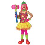 FUNNY FASHION Déguisement Princesse des Clowns - Enfant - 6/8 ans (116 à 128 cm)