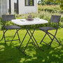Voir la diapositive 2 : ID MARKET Table pliante à hauteur réglable 3 positions pour extérieur intérieur camping