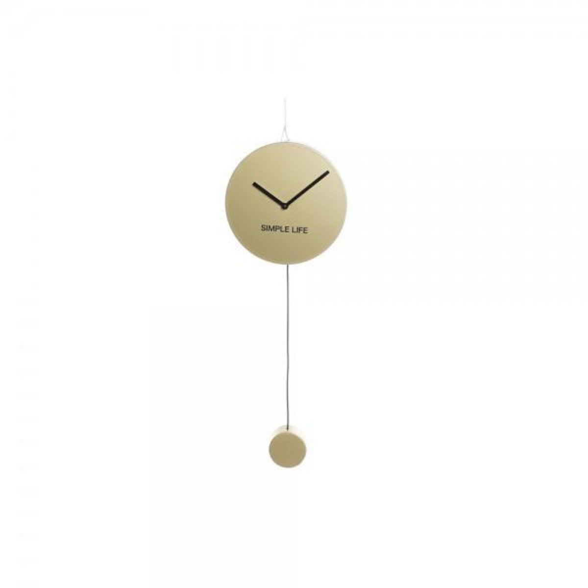 AAAAA Horloge Murale DKD Home Decor Doré Fer Plastique Pendule 22 x 5,5 x 60 cm