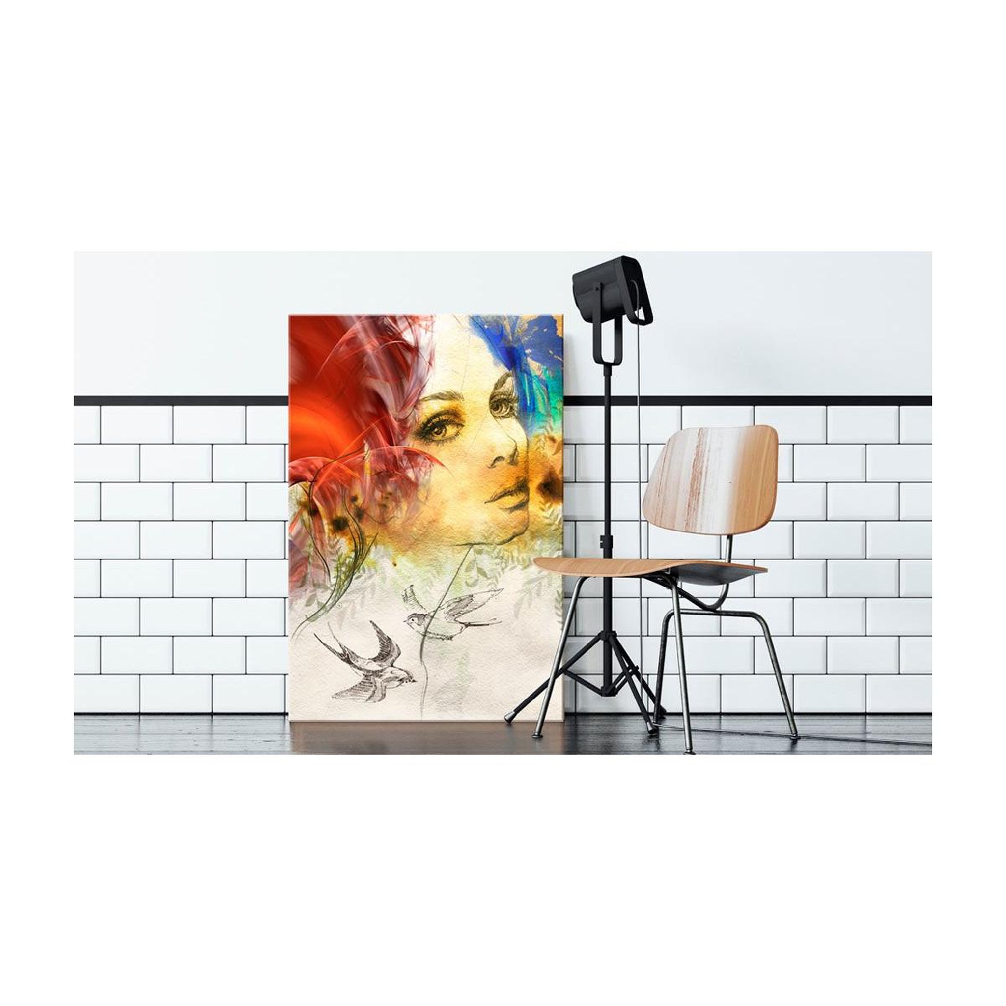 Voir la diapositive 2 : Paris Prix Tableau imprimé  femme ardente