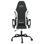 Voir la diapositive 3 : VIDAXL Chaise de jeu de massage Noir et blanc Similicuir