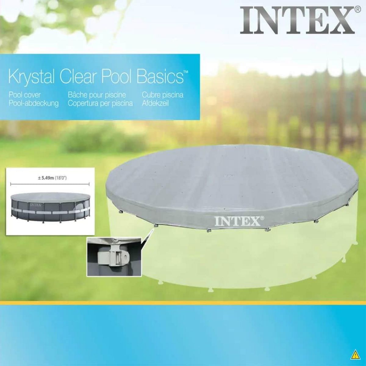 INTEX Intex Couverture de piscine ronde Deluxe 549 cm 28041