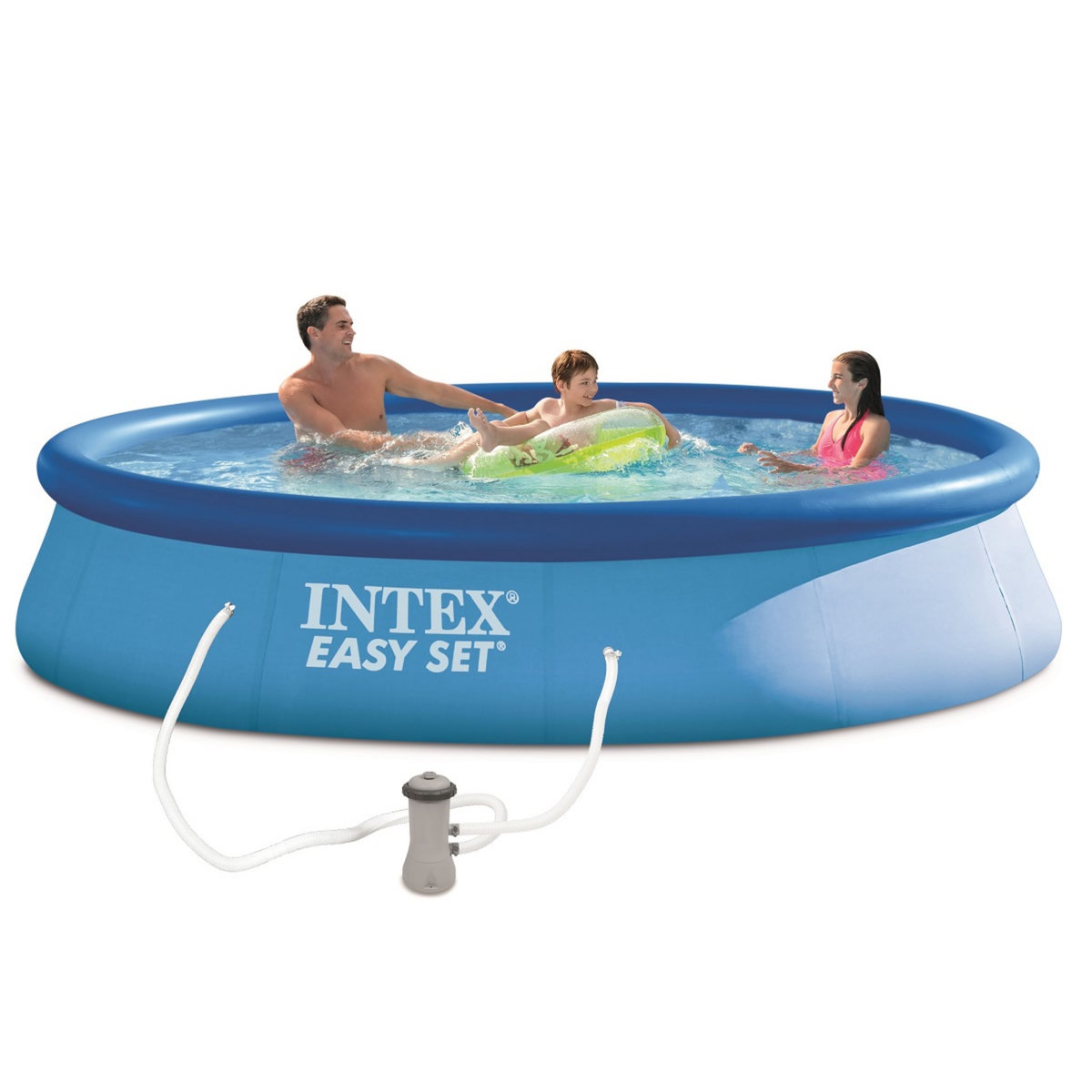 INTEX Piscine autoportée ronde - 3,96 m x 84cm - EASY SET