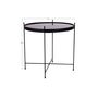 Voir la diapositive 4 : LISA DESIGN Glina - table basse ronde - métal et verre - 48 cm