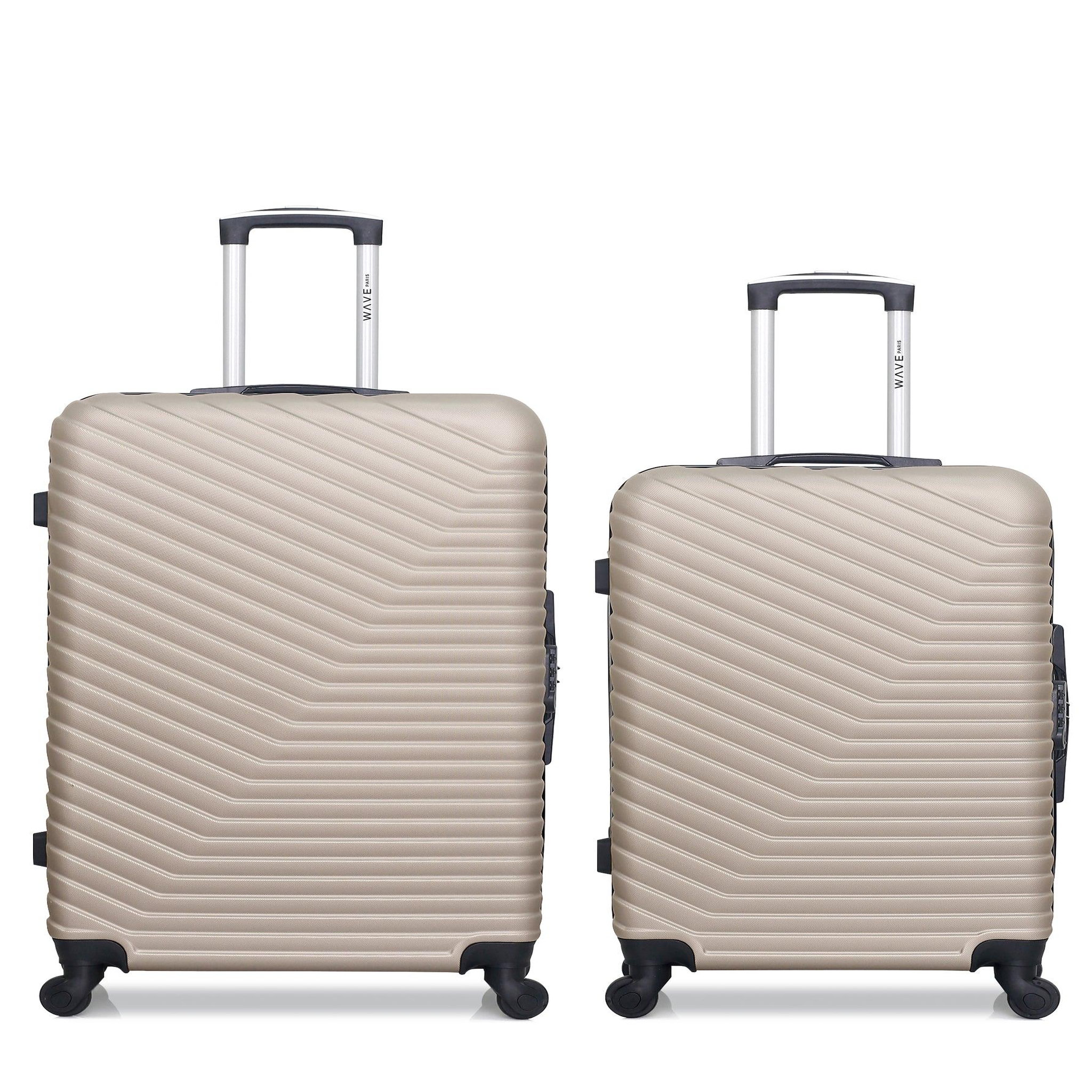 WAVE PARIS Wave paris - lot de 2 - valise grand format et valise weekend lena
