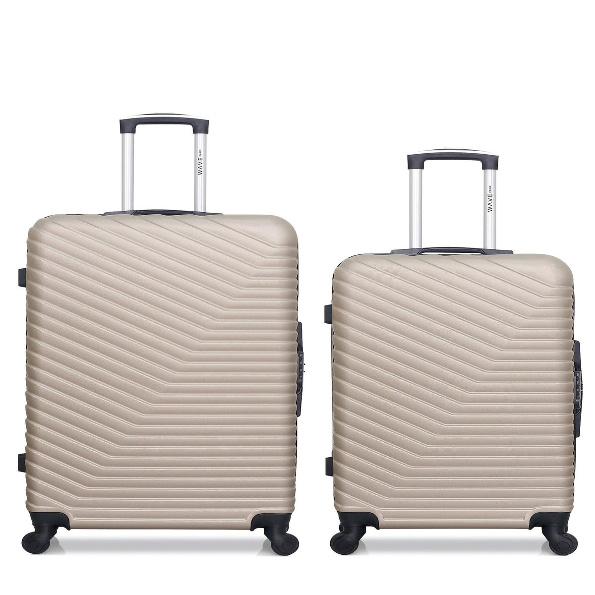 WAVE PARIS WAVE PARIS - Lot de 2 - Valise grand format et valise weekend LENA