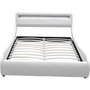 Voir la diapositive 4 : Habitat et Jardin Lit LED  Natacha  - 140 x 190 cm - Blanc