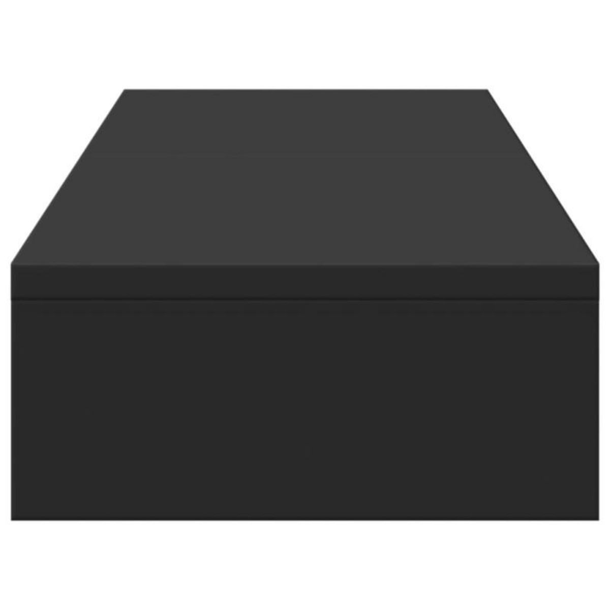 VIDAXL Support de moniteur élévateur réglable noir bois d ingénierie