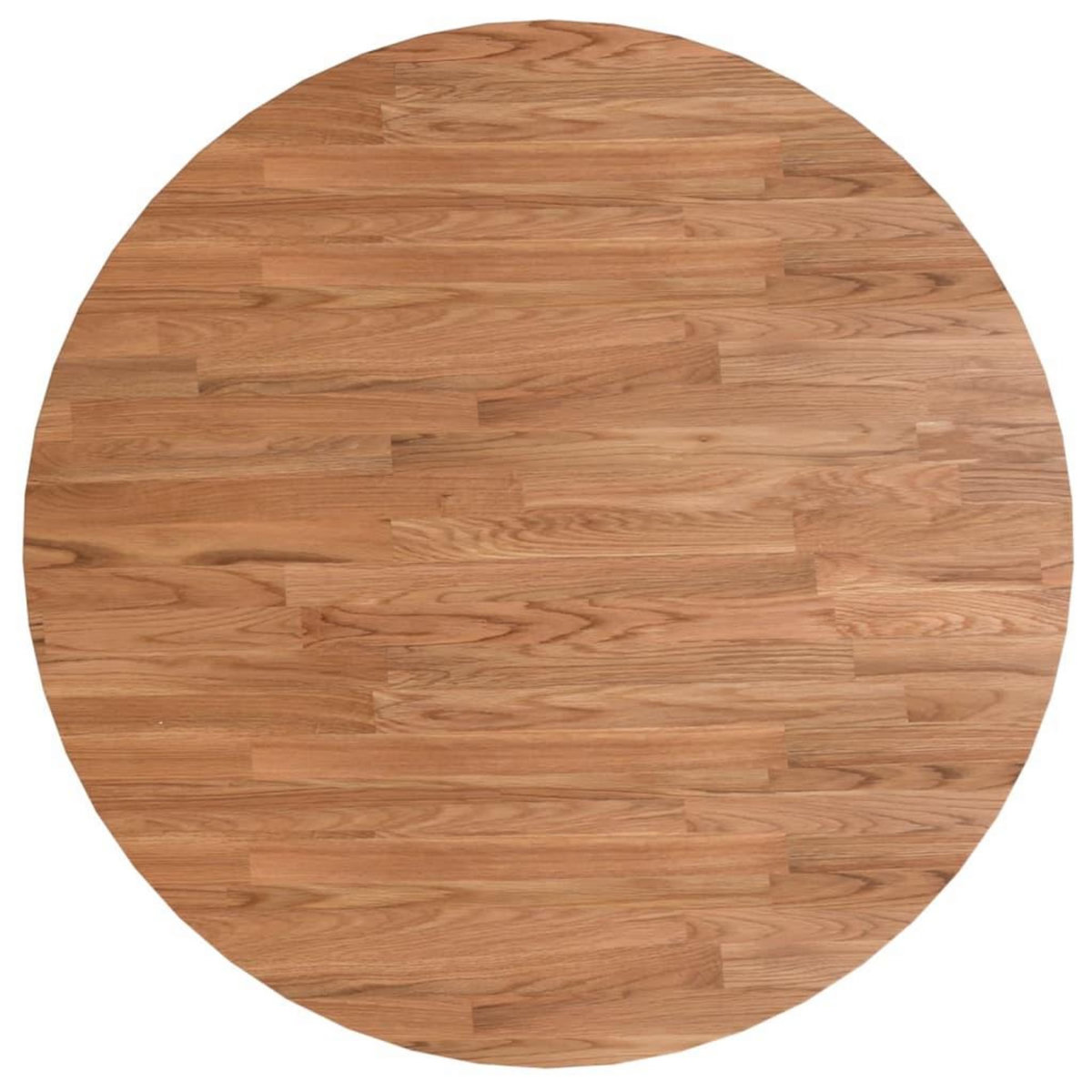 VIDAXL Dessus de table rond Marron clair Ø80x1,5 cm Bois chene traite