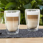 Voir la diapositive 1 : HI HI Ensemble de verres a latte macchiato 2 pcs 400 ml transparent