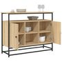 Voir la diapositive 4 : VIDAXL Buffet chene sonoma 100x35x80 cm bois d'ingenierie