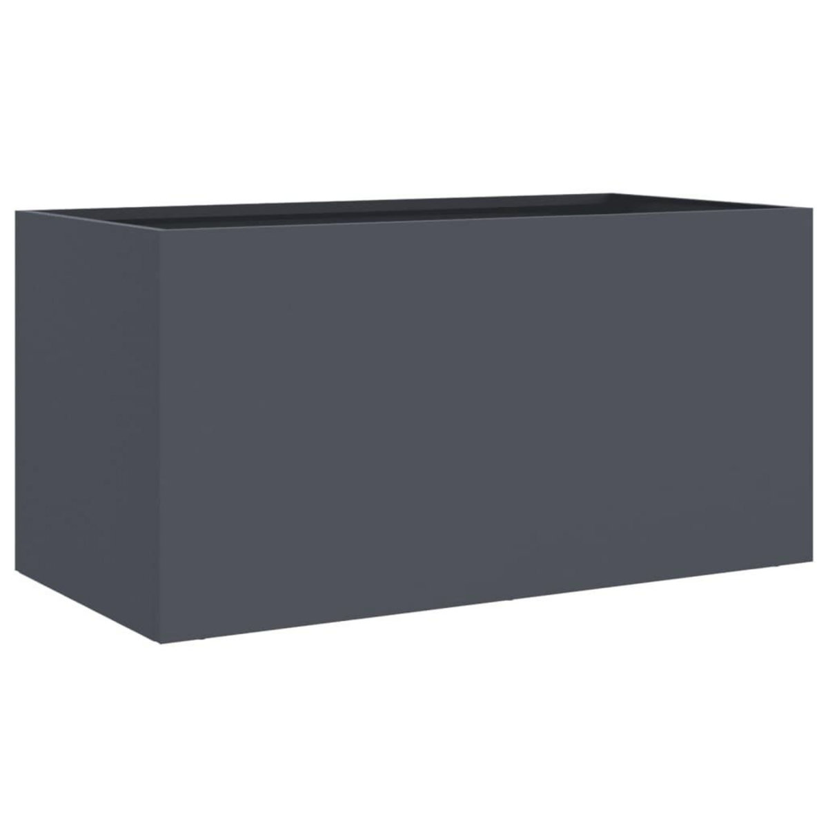 VIDAXL Jardiniere anthracite 62x30x29 cm acier