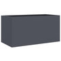 Voir la diapositive 2 : VIDAXL Jardiniere anthracite 62x30x29 cm acier