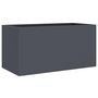 Voir la diapositive 2 : VIDAXL Jardiniere anthracite 62x30x29 cm acier