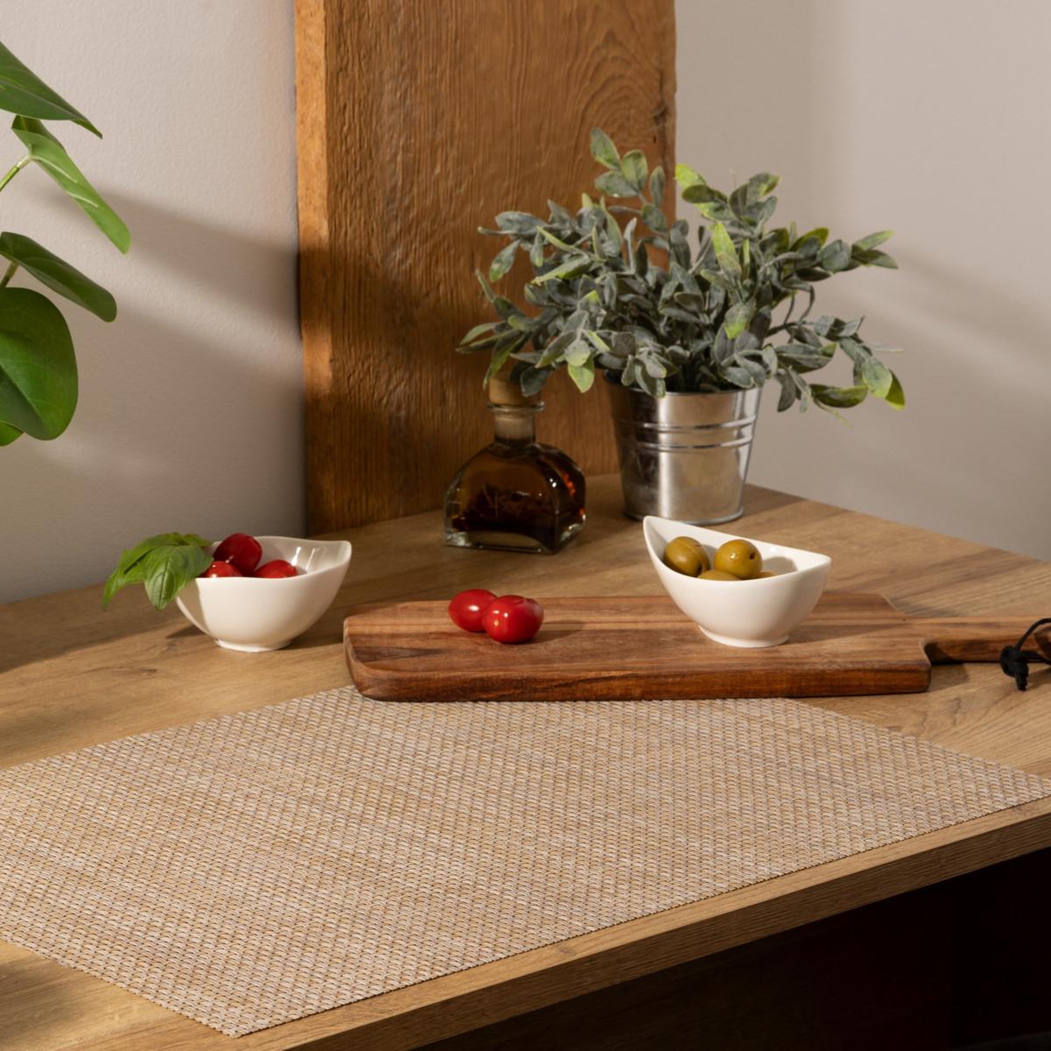 Voir la diapositive 3 : SECRET DE GOURMET Set de table  maoli  35x50cm naturel