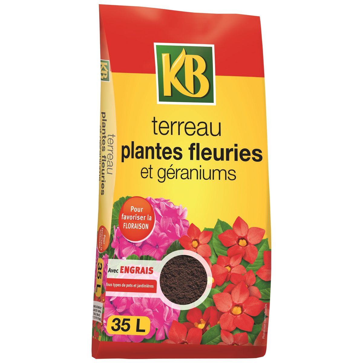KB TERREAU PLANTES FLEURIES & GÉRANIUMS 35L