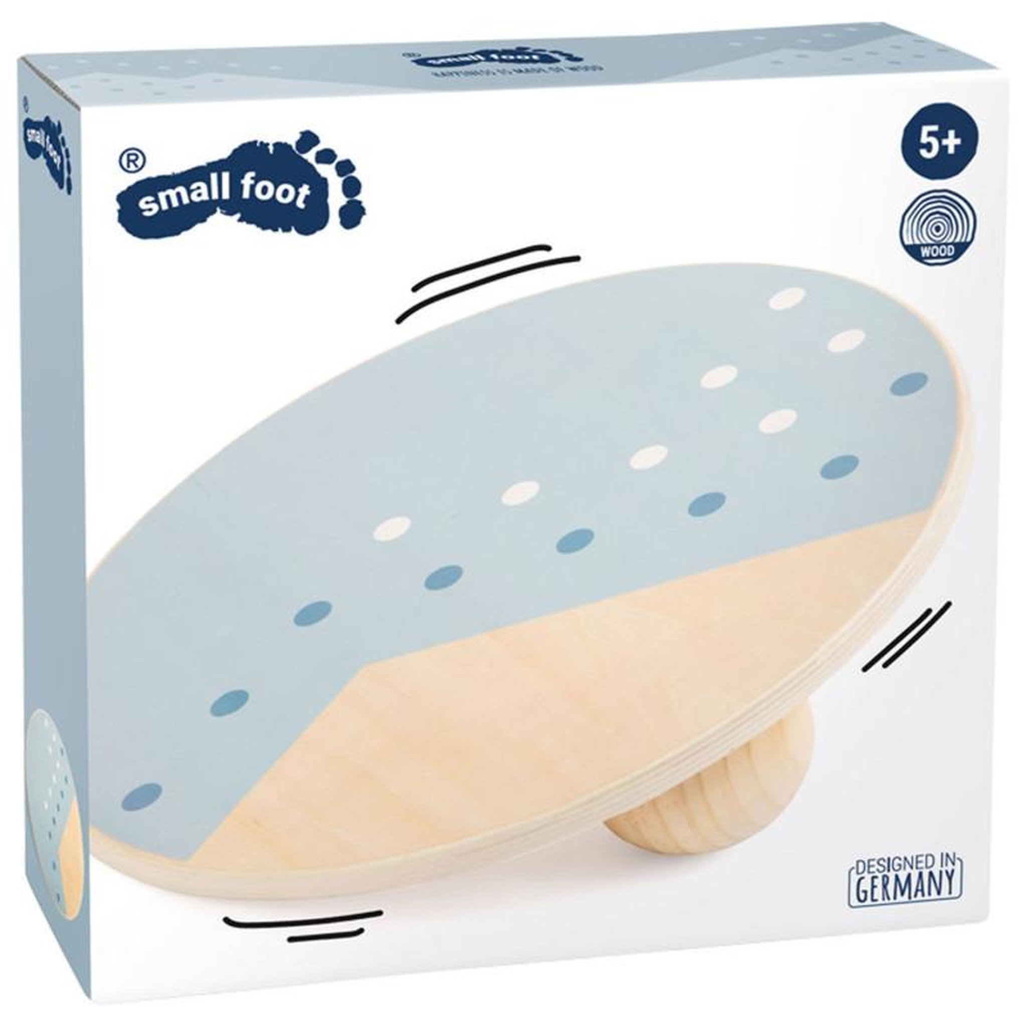 Voir la diapositive 2 : SMALL FOOT Small Foot - Wooden Balance Board Blue 12243