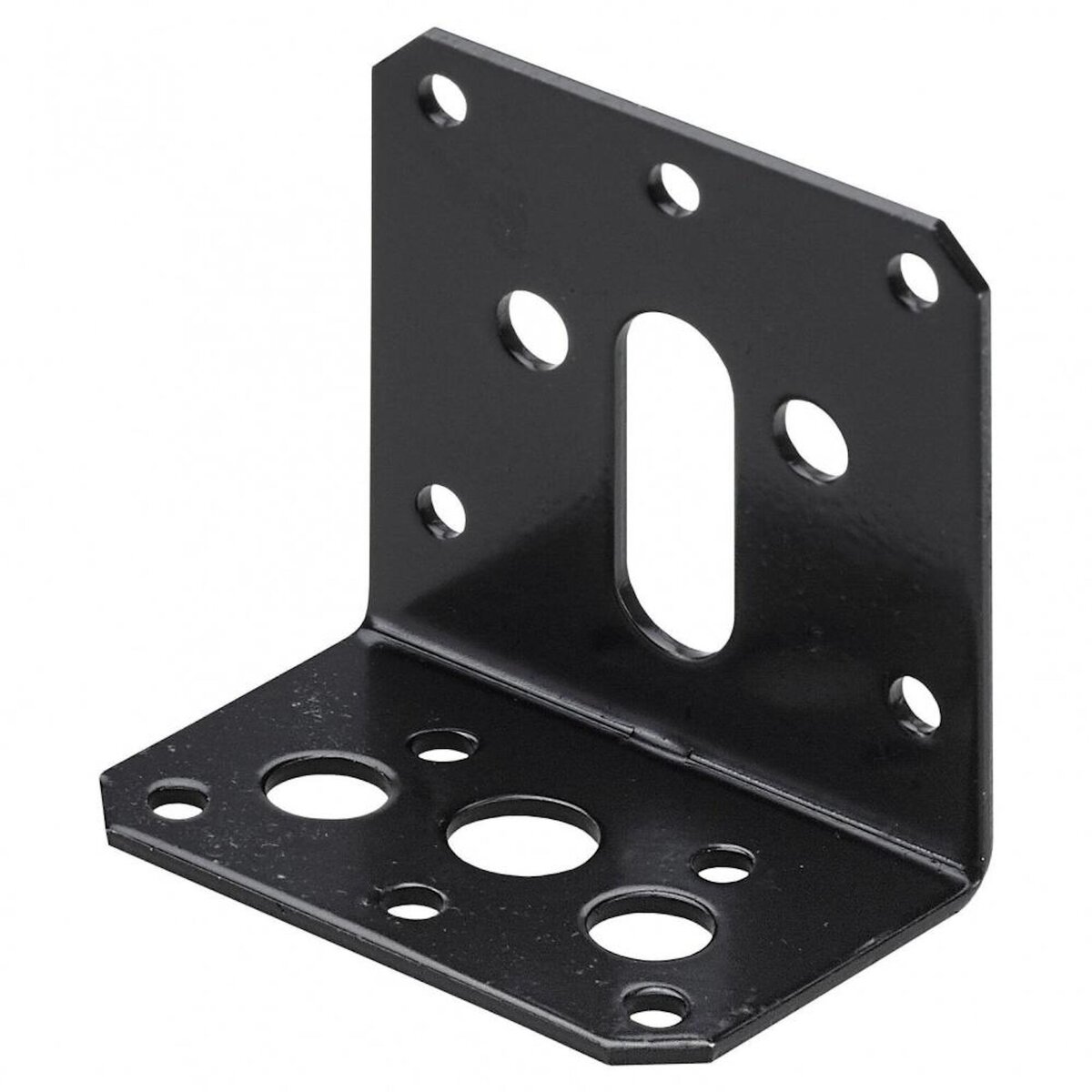 CENTRALE BRICO Equerre noir HETTICH, l.38 mm x P.58 cm
